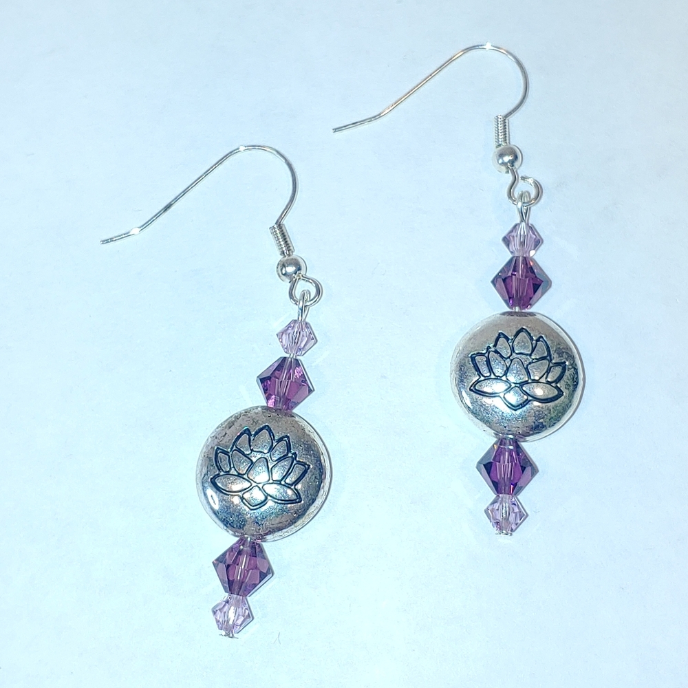Swarovski Lotus Bead Earrings